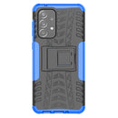 For Samsung Galaxy A33 5G Tire Texture TPU + PC Phone Case(Blue)