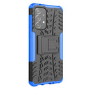 For Samsung Galaxy A33 5G Tire Texture TPU + PC Phone Case(Blue)