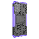 For Samsung Galaxy A33 5G Tire Texture TPU + PC Phone Case(Purple)