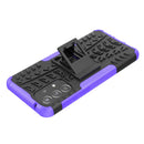 For Samsung Galaxy A33 5G Tire Texture TPU + PC Phone Case(Purple)