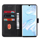 For Huawei P30 Pro GUSSIM Business Style Horizontal Flip Leather Case with Holder & Card Slots & Wallet(Black)