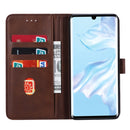 For Huawei P30 Pro GUSSIM Business Style Horizontal Flip Leather Case with Holder & Card Slots & Wallet(Brown)