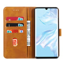 For Huawei P30 Pro GUSSIM Business Style Horizontal Flip Leather Case with Holder & Card Slots & Wallet(Khaki)