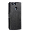 For Huawei P Smart GUSSIM Business Style Horizontal Flip Leather Case with Holder & Card Slots & Wallet(Black)