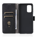 For Samsung Galaxy A13 4G Skin Feel Magnetic Buckle Calf Texture PU Phone Case(Black)