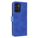 For Samsung Galaxy A13 4G Skin Feel Magnetic Buckle Calf Texture PU Phone Case(Blue)