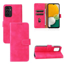 For Samsung Galaxy A13 4G Skin Feel Magnetic Buckle Calf Texture PU Phone Case(Rose Red)