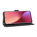 For Xiaomi 12 5G Skin Feel Magnetic Buckle Calf Texture PU Phone Case(Black)
