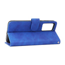 For Xiaomi 12 5G Skin Feel Magnetic Buckle Calf Texture PU Phone Case(Blue)