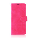 For Xiaomi 12 5G Skin Feel Magnetic Buckle Calf Texture PU Phone Case(Rose Red)