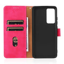 For Xiaomi 12 5G Skin Feel Magnetic Buckle Calf Texture PU Phone Case(Rose Red)