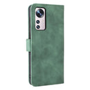 For Xiaomi 12 5G Skin Feel Magnetic Buckle Calf Texture PU Phone Case(Green)