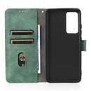 For Xiaomi 12 5G Skin Feel Magnetic Buckle Calf Texture PU Phone Case(Green)