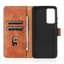 For Xiaomi 12 5G Skin Feel Magnetic Buckle Calf Texture PU Phone Case(Brown)