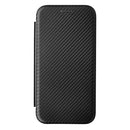 For Xiaomi 12 5G Carbon Fiber Texture Magnetic Horizontal Flip PU Phone Case(Black)