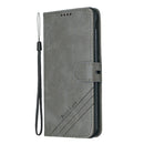 For Galaxy J4 Plus Matching Color Frosted Texture Horizontal Flip PU Leather Case with Holder & Card Slots & Lanyard(Gray)