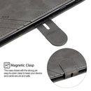 For Galaxy J4 Plus Matching Color Frosted Texture Horizontal Flip PU Leather Case with Holder & Card Slots & Lanyard(Gray)