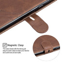 For Galaxy J6 2018 Matching Color Frosted Texture Horizontal Flip PU Leather Case with Holder & Card Slots & Lanyard(Brown)
