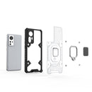 For Xiaomi 12 Space PC+TPU Shockproof Phone Case with Ring Holder(Purple)