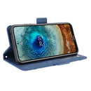 For Nokia X100 / X10 / X20 Skin Feel Calf Pattern Leather Phone Case(Blue)