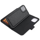 Cross Texture Detachable Leather Phone Case For iPhone 11(Black)