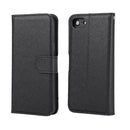 Cross Texture Detachable Leather Phone Case For iPhone SE 2022 / SE 2020 / 8 / 7(Black)