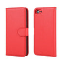 Cross Texture Detachable Leather Phone Case For iPhone SE 2022 / SE 2020 / 8 / 7(Red)