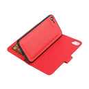 Cross Texture Detachable Leather Phone Case For iPhone SE 2022 / SE 2020 / 8 / 7(Red)