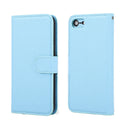 Cross Texture Detachable Leather Phone Case For iPhone SE 2022 / SE 2020 / 8 / 7(Blue)