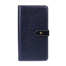 For Xiaomi 12 idewei Crocodile Texture Horizontal Flip Phone Leather Phone Case(Dark Blue)