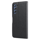 For Samsung Galaxy S21 FE 5G Cross Texture Detachable Leather Phone Case(Black)