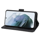 For Samsung Galaxy S21 FE 5G Cross Texture Detachable Leather Phone Case(Black)