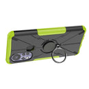 For Infinix Hot 11S Armor Bear Shockproof PC + TPU Protective Phone Case with Ring Holder(Green)