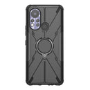 For Infinix Hot 11S Armor Bear Shockproof PC + TPU Protective Phone Case with Ring Holder(Black)