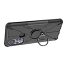 For Infinix Hot 11S Armor Bear Shockproof PC + TPU Protective Phone Case with Ring Holder(Black)