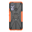 For Infinix Hot 11S Armor Bear Shockproof PC + TPU Protective Phone Case with Ring Holder(Orange)