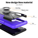 For Infinix Hot 11S Armor Bear Shockproof PC + TPU Protective Phone Case with Ring Holder(Orange)