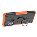For Infinix Hot 11S Armor Bear Shockproof PC + TPU Protective Phone Case with Ring Holder(Orange)