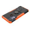 For Infinix Hot 11S Armor Bear Shockproof PC + TPU Protective Phone Case with Ring Holder(Orange)