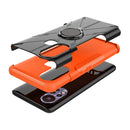 For Infinix Hot 11S Armor Bear Shockproof PC + TPU Protective Phone Case with Ring Holder(Orange)