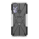 For Infinix Hot 11S Armor Bear Shockproof PC + TPU Protective Phone Case with Ring Holder(White)