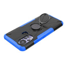 For Infinix Hot 11S Armor Bear Shockproof PC + TPU Protective Phone Case with Ring Holder(Blue)