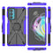 For Motorola Moto Edge 20 Armor Bear Shockproof PC + TPU Protective Phone Case with Ring Holder(Purple)