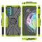 For Motorola Moto Edge 20 Armor Bear Shockproof PC + TPU Protective Phone Case with Ring Holder(Green)