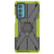 For Motorola Moto Edge 20 Armor Bear Shockproof PC + TPU Protective Phone Case with Ring Holder(Green)