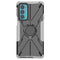 For Motorola Moto Edge 20 Armor Bear Shockproof PC + TPU Protective Phone Case with Ring Holder(White)