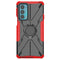 For Motorola Moto Edge 20 Armor Bear Shockproof PC + TPU Protective Phone Case with Ring Holder(Red)