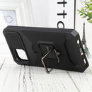 For Samsung Galaxy A03 Sliding Camera Cover Design PC + TPU Shockproof Phone Case(Black)