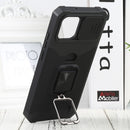 For Samsung Galaxy A03 Sliding Camera Cover Design PC + TPU Shockproof Phone Case(Black)