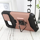 For Samsung Galaxy A03 Sliding Camera Cover Design PC + TPU Shockproof Phone Case(Rose Gold)